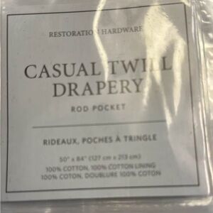 X2 New restoration hardware curtain panels